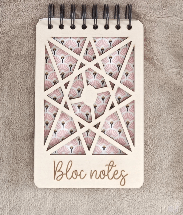 Bloc notes en bois rechargeable 