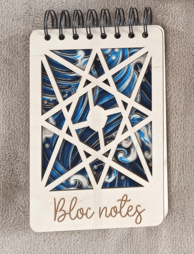 Bloc notes en bois rechargeable 