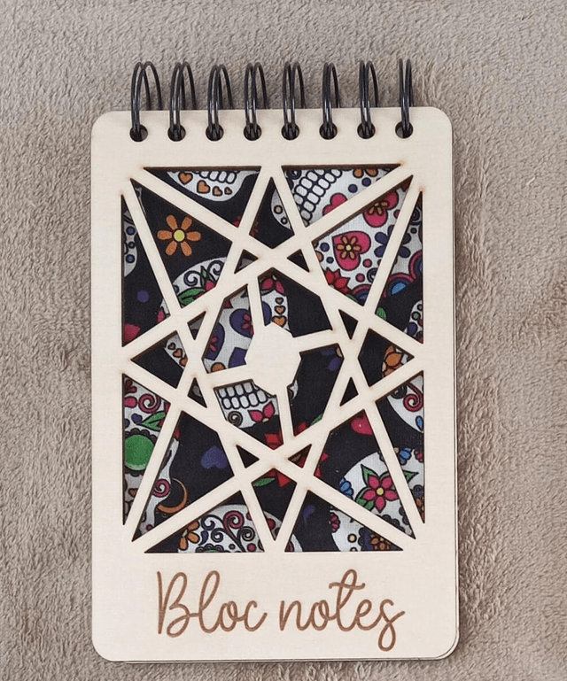 Bloc notes en bois rechargeable 