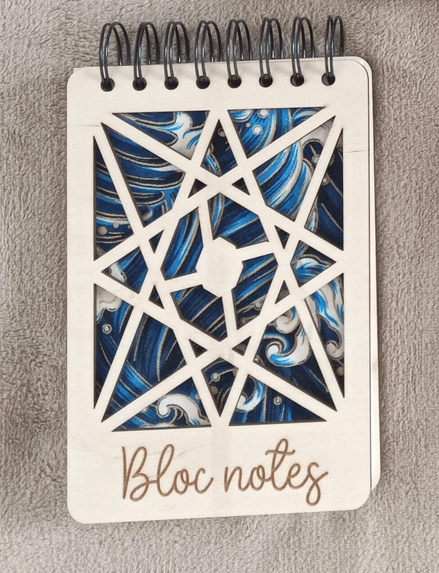 Bloc notes en bois rechargeable 